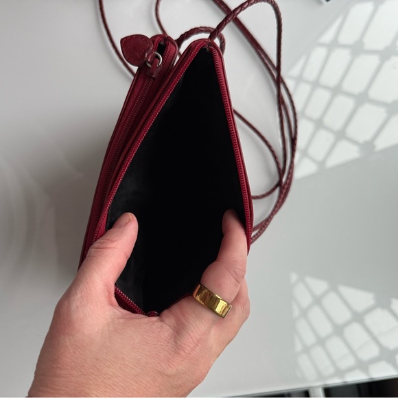 Brighton Red Crossbody Bag with Heart Design - Picture 6 of 6